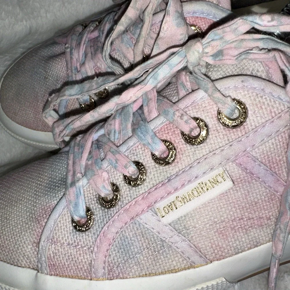 LoveShackFancy x Superga Pink Tie Dye Sneakers Shoe‎ 8/39 Low Top Floral Cottage